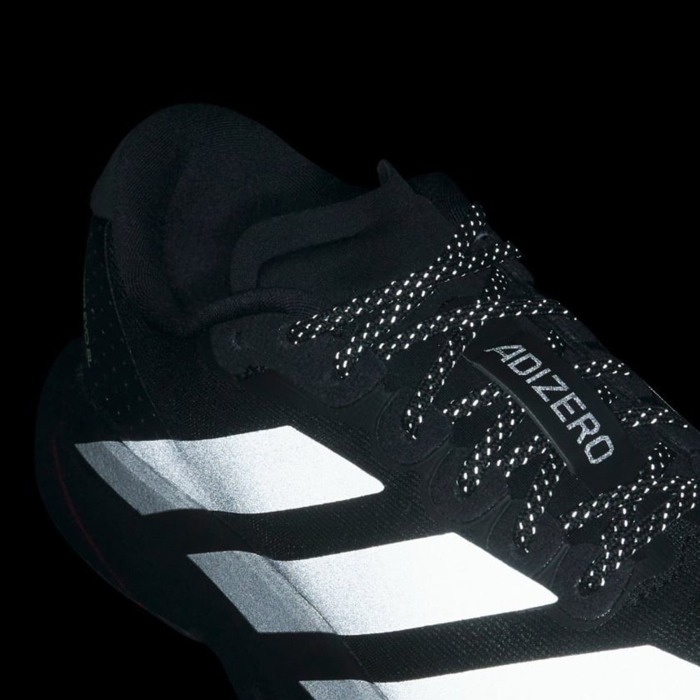 Big Kids Size 6.5 - adidas adiZero Evo SL Black Silver Running Shoes KK3653 NEW - Picture 9 of 11